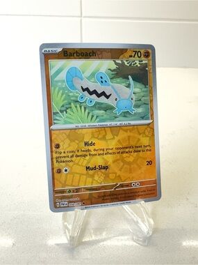 Pokemon TCG Card -  Barboach [Reverse Holo] #50 Pokemon Paldean Fates